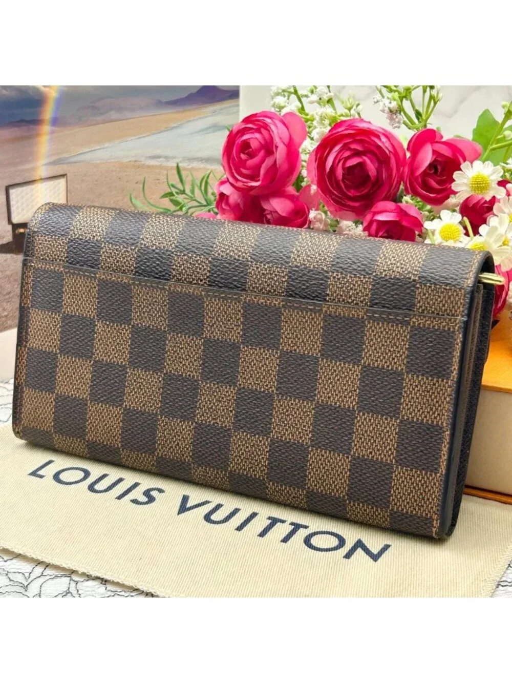 Louis Vuitton Damier Portefeuille Sarah Wallet